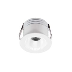 Led σποτ χωνευτό αλουμινίου COB 3W 230V Φ38mm δέσμη φωτός 25° θερμό φως 3000K λευκό