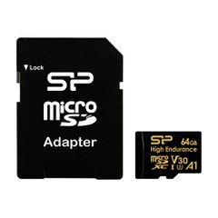Κάρτα μνήμης microSDHC High Endurance 64GB SILICON POWER Class 10 UHS-I U3 A1 V30 15x11x1mm