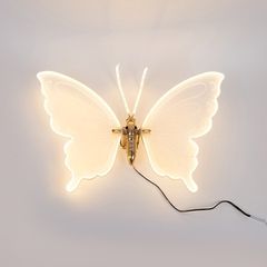 Πεταλούδα φωτιζόμενη 40cm με 120 led/m σε θερμό λευκό φως με 24v μετασχηματιστή & προέκταση 3m IP44