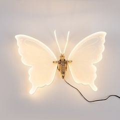 Πεταλούδα φωτιζόμενη 60cm με 120 led/m σε θερμό λευκό φως με 24v μετασχηματιστή & προέκταση 3m IP44