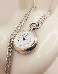 Vintage Royal Swiss κουρδιστό Ρολόι τσέπης με αλυσίδα Α9556 ΤΙΜΗ 125 ΕΥΡΩ