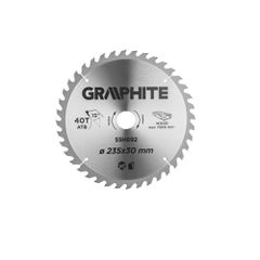 Graphite Δίσκος Κοπής Ξύλου με 40 Δόντια 235mm 55H692