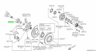ΤΣΙΜΟΥΧΑ ΑΞΟΝΑ ΚΙΝΗΣΗΣ NISSAN PICKUP D21   4022731G01