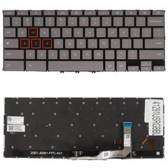 Πληκτρολόγιο - Laptop Keyboard για Asus Chromebook Vibe CX34 CX3401 CX3401F CX3401FBA Flip CX3401FBA-DH586T LK133V31B00 LK133V31A00 90NX05R2-R32FR1 90NX05R2-R32CB1 with 4-Zone RGB Backlight ( Κωδ.4129