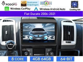 Fiat DUCATO (2014-2021) Android Οθόνη 9" | Snapdragon 460 | 4GB RAM + 64GB ROM | Ασύρματο CarPlay & Android Auto GPS WiFi DSP FM/RDS