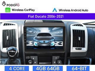 Fiat Ducato (2014-2021) Android Car Radio 9" 4+64GB Ασύρματο CarPlay & Aσύρματο Android Auto GPS  WiFi DSP