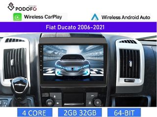 Fiat DUCATO (2014-2021) Android Car Radio 9" 2+32GB Ασύρματο CarPlay & Aσύρματο Android Auto GPS WiFi EQ