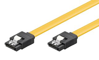 POWERTECH Καλώδιο SATA III 7-pin σε 7-pin CAB-W024, Metal Clip, 0.4m