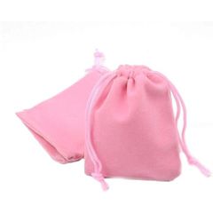 Drawstring Satin Bag Pink 30*10cm-thumb-1