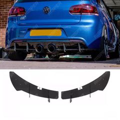 Diffuser προφυλακτήρα Vw Golf 6 R20 - μαύρο γυαλιστερό