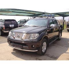 NISSAN NAVARA D-40 Ανοξείδωτος προφυλακτήρας πόλης μονός-thumb-3