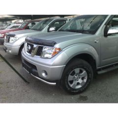NISSAN NAVARA D-40 Ανοξείδωτος προφυλακτήρας πόλης μονός-thumb-4
