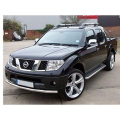 NISSAN NAVARA D-40 Ανοξείδωτος προφυλακτήρας πόλης μονός-thumb-6