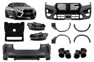 Complete Body Kit BMW X6 G06 (2019-up) conversion to LCI 2023 X6M Design