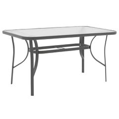 Τραπέζι Κήπου Ανθρακί 140x80x70cm Ensure