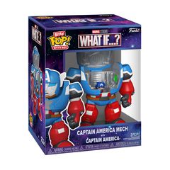Funko Bitty Pop! Bitty Bots Marvel: What If…? - Captain America (Mech with Captain America) Vinyl Figure