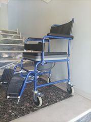 Καροτσάκι ΑΜΕΑ με τρύπα και λεκανάκι ανάγκης καινούριο αχρησιμοποίητο