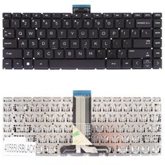 Πληκτρολόγιο Laptop HP Pavilion 13-S 14-AX 14-CB 14-DS US μαύρο με οριζόντιο ENTER ( Κωδ.40565USBLACK )
