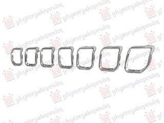 Carro Διακοσμητικό Μάσκας (Σετ 7 ΤΕΜΑΧΙΑ) (Χρώμιο) κατάλληλο για JEEP COMPASS 2022-2025 (MP/M6/MV/M7) / 68607802AA - 1 Τεμ