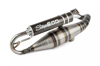 Ολοσωμη Εξατμιση R1200 Peugeot Vivacity 50 2T, Speedfight 50 3/4, Ludix 50, Kisbee, Jet Force Red/Alum (Horizontal) | Stage6