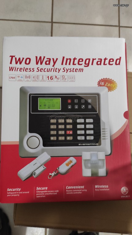 Two way intergrated wirelless security system 16 zone kit 868 mhz 2 models