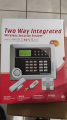 Two way intergrated wirelless security system 16 zone kit 868 mhz 2 models
