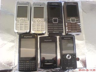 Sony Ericsson  K700i - K770i - W960i - W302 - W150i..AΠΟ 20e εως 40e το TEM.