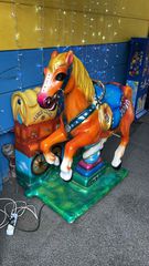 Brown Horse Kiddie ride Καφέ Άλογο Παιδικό Κουνιστό Παιχνίδι