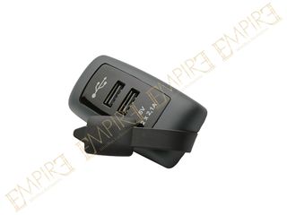 Διπλή Θύρα USB Πλακέ Ορθογώνια – Σταθερής Τοποθέτησης σε Λεωφορεία, Minibus, Αυτοκίνητα, Τροχόσπιτα κ.α