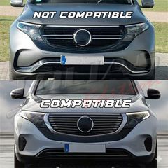MERCEDES EQC N293 19- SPORT GRILLE Type GT PANAMERICANA  FIT TO LOW VERSION BUMPER / ΜΑΣΚΑ ΠΡΟΦΥΛΑΚΤΗΡΑ-thumb-3