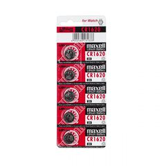 Maxell BAT0281 Μπαταρίες λιθίου CR1620 (5τμχ)