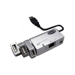 OKION CHB265U2-EU Mini Docking Station High Speed USB+Ethernet