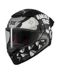 Axxis Fenix Angry Face B2 Black/Grey Gloss