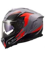 LS2 FF818 Storm III Dynamo Gloss Grey/Red