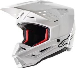 Κράνος Μηχανής Off Road ALPINESTARS  Supertech M5 Solid Helmet Άσπρο