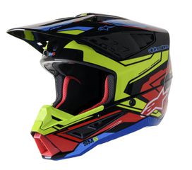 Κράνος Μηχανής Off Road ALPINESTARS Supertech M5 Action 2 Helmet Μαύρο-Κίτρινο