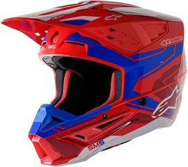 Κράνος Μηχανής Off Road ALPINESTARS Supertech M5 Action 2 Helmet Κόκκινο-Μπλε
