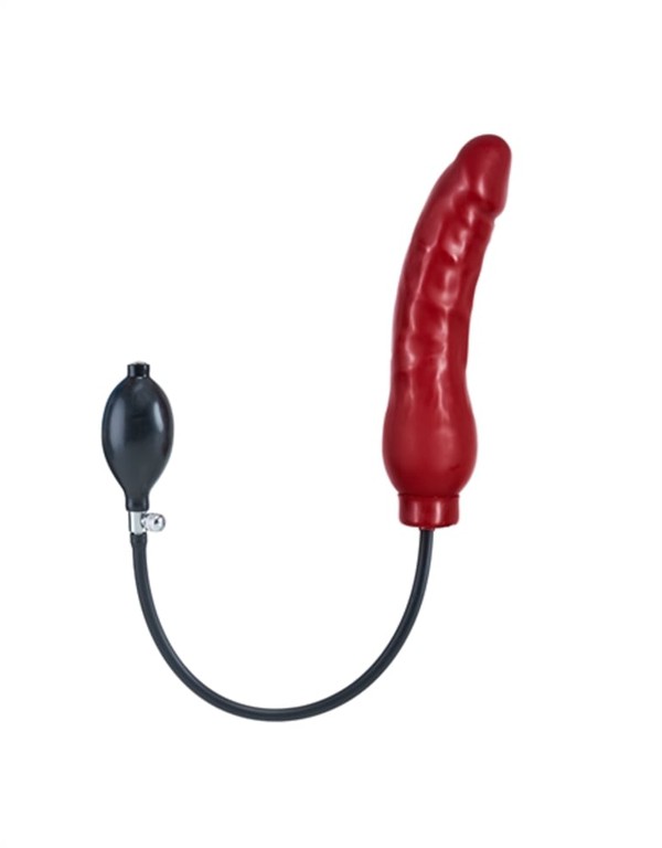 Inflatable Dildo L Rubber Red 23 x 4cm