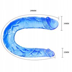 Baile Διπλό Dildo Μπλε 30cm-thumb-2