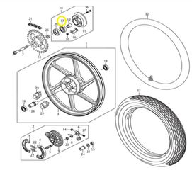 Ρουλεμάν 6004 Modenas Kriss.115 92045-1313