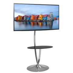 Techly ICA-TR13 Βάση τηλεόρασης δαπέδου στρογγυλή με ράφι για LCD / LED 32-70"