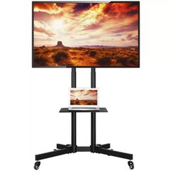 TECHLY ICA-TR216T ΤΡΟΧΗΛΑΤΗ ΒΑΣΗ ΜΕ ΡΑΦΙ ΓΙΑ LCD/LED/PLASMA 37-70'
