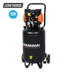 Αεροσυμπιεστής KRAUSMANN 50L / 2,2HP Κάθετος Μονομπλόκ Χωρίς Λάδι low noise ( 6740 )
