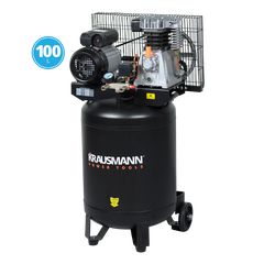 Αεροσυμπιεστής KRAUSMANN 100L / 3HP Κάθετος Λαδιού με Ιμάντα ( 6750 )