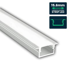 VTAC – Προφίλ Αλουμινίου Χωνευτό για Ταινία LED έως 15.6mm – SKU: 24106