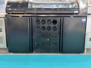 Ψυγείο πάγκος back bar POLAR GL189 με 8 θέσεις φιαλών