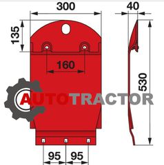 ΤΣΑΡΟΥΧΙ ΑΚΡΙΑΝΟ 56809020 KUHN GMD400, GMD500, GMD600, GMD602, GMD700, GMD702, GMD800, GMD801, GMD801, FC240P, FC280P, S.110618 SKU: 00017597