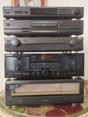 TECHNICS SET (Amplifier SE-A909S + Control Amplifier SC-C909U + Tuner ST-GT350 + Compact Disk Player SL-PG390 + Double Cassette Deck W-750R)
