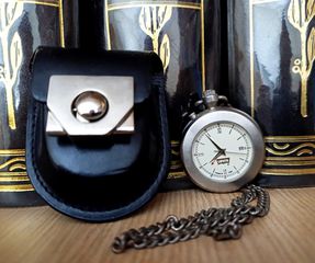Ρολόι τσέπης Levi's (pocket watch) + δερμάτινη θήκη / συλλεκτική έκδοση - made in Italy