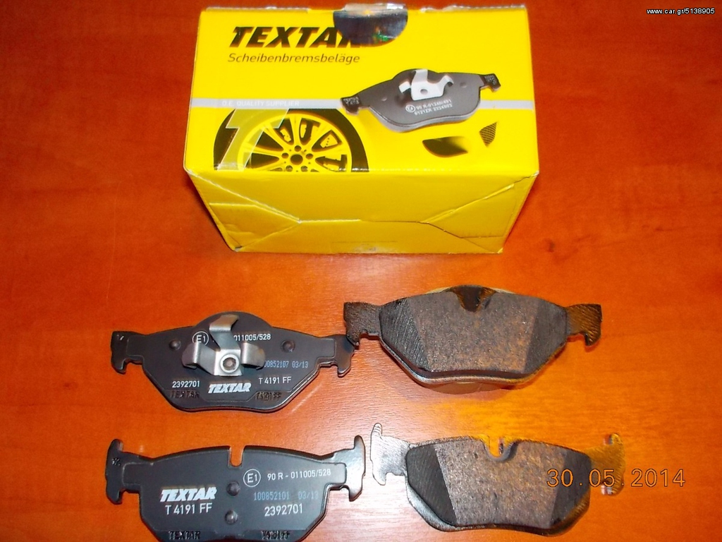 ΤΑΚΑΚΙΑ BMW E81 E87 E90 E91 E92 E93 E84 /// 300 Χ 20 /// ΟΠΙΣΘΙΑ TEXTAR ''BMW Bαμβακας''